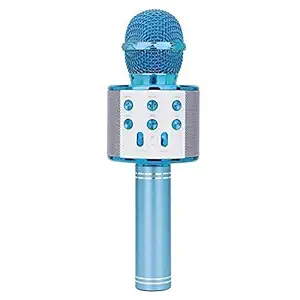 Raptas 3in1 Wireless Karaoke mic/mike/microphone & inbuilt Bluetooth Speaker, Recorder | For Smart phones Laptop Tablet | Birthday, Diwali, Kids, Party, Gift