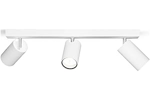 Philips Idris - Foco de Baño (3 luces), bombillas GU10 no incluida, blanco, IP44, resistente al agua