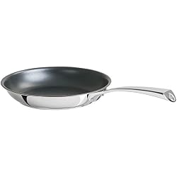 Cristel-P28CME-Poêle inox 28cm - avec anti-adhérent Exceliss+ ultra-résistant - Collection Casteline