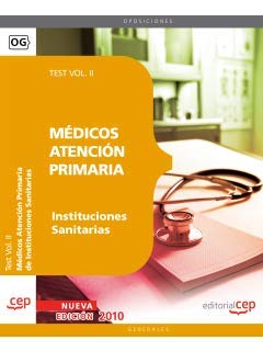 Médicos Atención Primaria de Instituciones Sanitarias. Test Vol. II