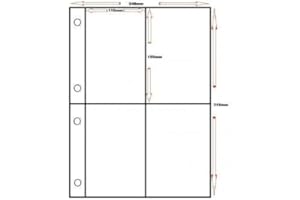 WESTGATE SUPPLIES 25 Additional Sleeves to fit Guardian Postcard Binders