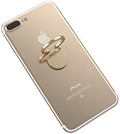 Kronya® | 360 ° rotatable smartphone finger holder | Car Fitness Grip Mount Cell Phone Ring Sport Stand Tablet | Compatible with Apple iPhone iPad 7 8 10 X Samsung Galaxy S8 4 (Gold)