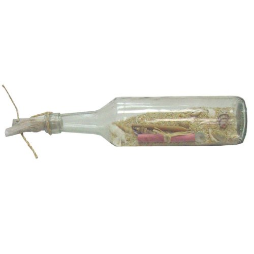 FLASCHENPOST aus Glas L 35 cm