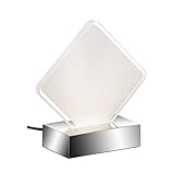 Die Nachttischlampe überzeugt mit 230 Lumen Lichtleistung, 3.000 Kelvin Farbtemperatur und einer Lebensdauer von ca. 20.000 h