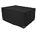 Produktbild WOLTU Schutzhülle Schutzhaube Wasserdicht für Gartenmöbel Abdeckplane Abdeckhaube aus PVC Beschichtet 420D Oxford Eckig für Sitzgruppe 122x112x98 cm Schwarz GZ1170sz