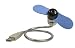 Produktbild SCM USB Ventilator mit flexiblem Chrom Schwanenhals - Plug & play in jedem USB-Port