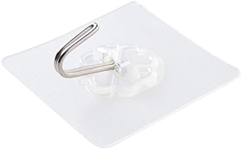 Llxln The Bathroom Free Punched Hanging Hook Behind The Door Seamless Clothes Hook Kitchen Wall Seamless Adhesive Hook 4Ps