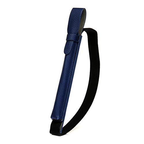 Preisvergleich Produktbild Mlorras Hülle für Apple Pencil, Einfarbiger Leder Stiftkasten Klappbares Brieftasche Schutzhülle Wallet Case Cover mit Integrierten Kartensteckplätzen Königsblau