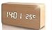 Produktbild SXWY Wecker (Holz), Digital Wecker Temperatur Zeit Multifunktions-Wecker Einstellbare Helligkeit Holz Wecker Voice Console Clock Großes Display Zeit USB-Netzteil und Akku Dual Supply,Natural
