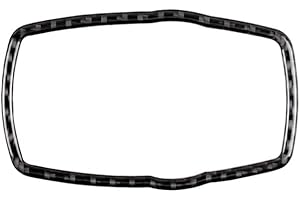 SAMTN Accesorios para el interior del coche multimedia botón marco cubierta para BMW, auto decoración adornos calcomanías para F10 F20 F30 F34 F07 F25 F26 F15 F16 interior pegatinas (Negro)