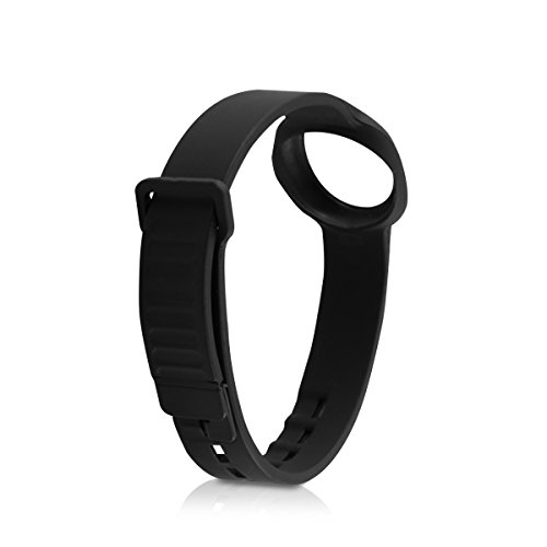 kwmobile 2in1 Set: 2x Sport Ersatzarmband für Jawbone UP Move in Schwarz Weiß Innenmaße: ca. 15,5 – 23 cm – Silikon Armband mit Verschluss ohne Tracker - 4