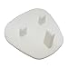 TWGM - 20 Pack - White Plastic Plug Socket Covers Child Safety + Plug Cover Remover Tool