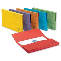 Elba Bright Manilla Document Wallet 285gsm Capacity 32mm Foolscap Orange Ref 26616 [Pack of 25]