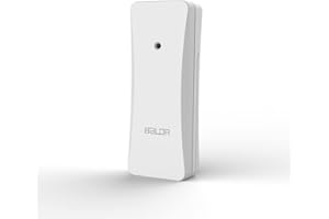 Konsen Außensensor für Wetterstation, Außentemperatur und Luftfeuchtigkeit Funksensor 433 MHz, Weiß