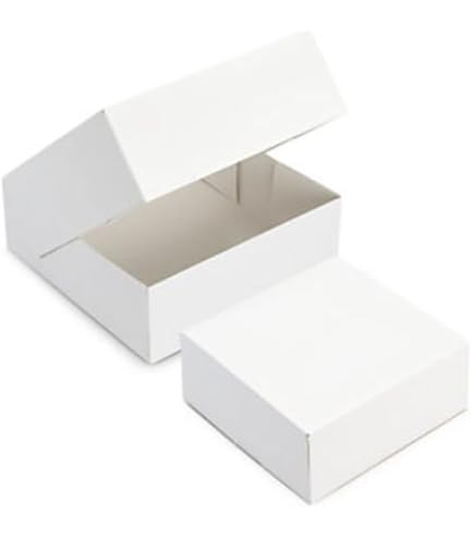 10 Scatole Per Torte Rettangolari In Cartone Nero E Oro Con Maniglia – 13x19 Cm Per Dolci, Biscotti E Pasticcini Da Asporto