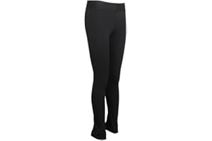 B Baosity Eiskunstlauf Trainings Leggings Skating Eislaufen Strumpfhose Wintersport Hose für Frauen Mädchen Schwarz - S