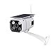 Price comparison product image IP67 Waterproof Wireless IP Camera 1080P Outdoor Security Camera with Night Vision Motion Detection Home Security Surveillance Solar Powered Camera Outdoor Induction Wireless Security Camera