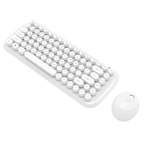 CHshe-Teclado Inalámbrico Juego de Ratones, Chshe Mini Bluetooth Teclado Y Mouse Combo Candy Color Matt Punk Ergonómico Usb Mouse Teclado Para Windows Computadora Portátil Macos La Oficina En Casa
