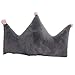 Produktbild DWSM Plüsch Kissen Grau Krone Kissen Sofa Dekorative Bett Kissen 50 * 40 cm