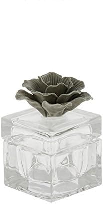 CONFETTANDO Set of 3 Cube Box with Flower or 5 x 7 – Taupe