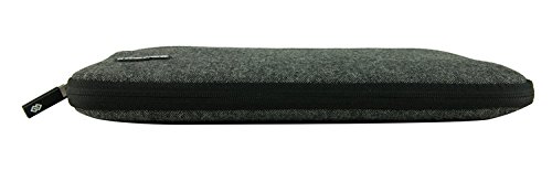 SunSmart Ultra Slim Universal-11.6-Zoll-Notebook Case Schutzhülle Tasche mit Reißverschluss für die bequeme Aufladung für Macbook Pro 11.6 “ / MacBook Air 11.6 “ (schwarz) - 3