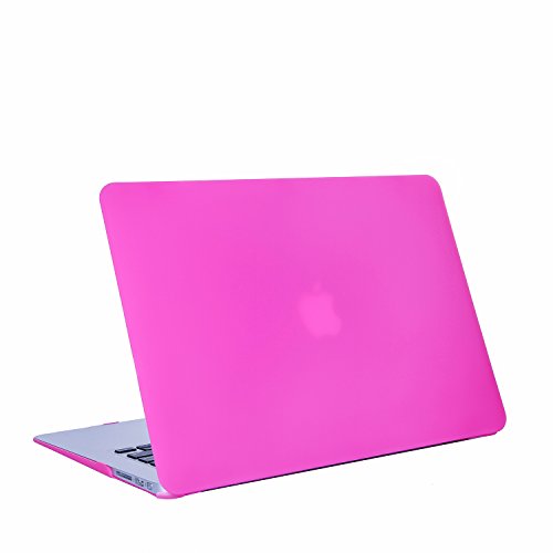 Liamoo® Schutzhülle für Apple MacBook Air 13,3″ Zoll Modell A1369/A1466 von 2016 aus Kunststoff, Hard Cover Case Hülle, rundum Schutz für MacBook Pro in Pink transparent - 2