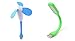 LipiWorld Mini Portable & Flexible USB Fan + LED Light Lamp For Laptop/ Desktop/ Powerbank/ All Mobile (USB Light + USB Fan) RS.219.00