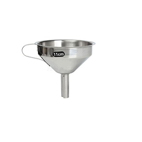 Generic Küche Edelstahl Gießtrichter Ölflasche Sieb Jam Filter – 11cm - 2