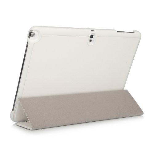 iHarbort® Samsung Galaxy Note 10.1 2014 Edition Hülle Case – Ultra Slim Leder Tasche Hülle Etui Schutzhülle Für Samsung Galaxy Note 10.1 Zoll 2014 Editon P600 P601 Case Holder mit automatischer Weckfunktion (Galaxy Note 10.1 2014 Edition, Weiß) - 3