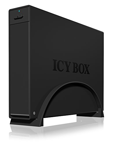 Icy Box IB-366StU3+B Externes Gehäuse für 3,5″ (8,9 cm) SATA HDD mit USB 3.0 Anschluss (UASP), SATA III, EasySwap, Schwarz - 3