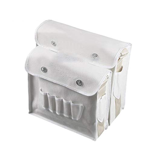 Preisvergleich Produktbild STEAM PANDA Elektriker Werkzeugtasche Werkzeugtasche Multifunktions Elektriker Tasche Weiß Schultertasche Schraubendreher Tragetasche Weiß Canvas 2st