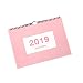 Produktbild 2018-2019 Wandkalender Monatskalender Tischkalender Schuljahrskalender für Schule, Büro, Zuhause, Zwillingskabel Anfang Juli 2018 bis Dezember 2019, rosa