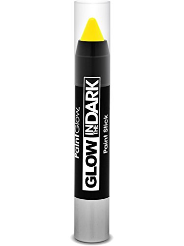 PaintGlow Glow In The Dark Paint Stick, Neon Yellow 3 g