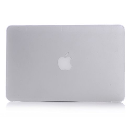 MAJESI – Macbook Air Hülle transparent 13 Zoll (33,8 cm) /+ gratis Ebook Tipps und Tricks für dein Macbook / Leicht Ultra Dünn Slim Plastik Kunststoff Hartschale Schutzhülle Hardcase Snap Case Cover Shell Gummibeschichtung Hartschale - 4