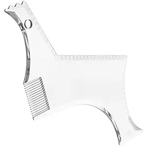 pekdi Beard Guide Shaper Multiple Edge Beard Shaping Tool for Beard Styling Shaping Works with Any Beard Razor Electric Trimmers or Clippers