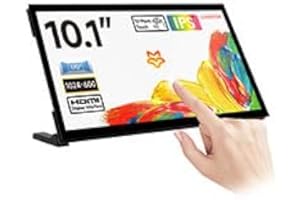 LUCKFOX 10,1 cala HDMI ekran dotykowy Plug & Play do Raspberry Pi Screen 1024 x 600 przenośny monitor ze stojakiem 10 Point Touch Display with Dual-Track Speakers Second Screen for Laptop PC