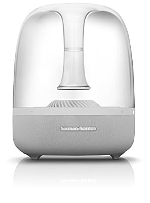 Harman Kardon Aura - Système Audio sans fil avec son Multicanal à 360 degrés - Blanc