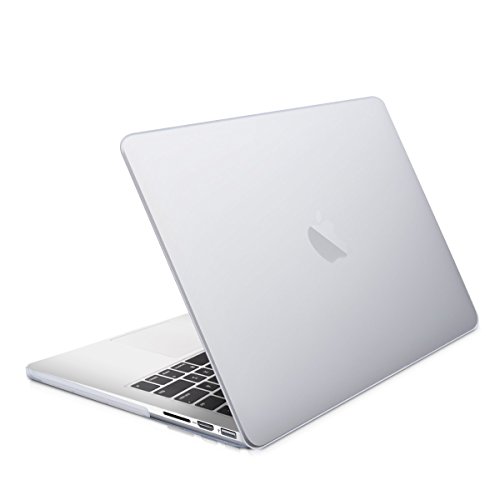 kwmobile Hardcase Laptop Hülle für Apple MacBook Pro Retina 15″ (ab Anfang 2013) – Matt Transparent dünne gummierte Schutzhülle Cover Case Tasche - 5