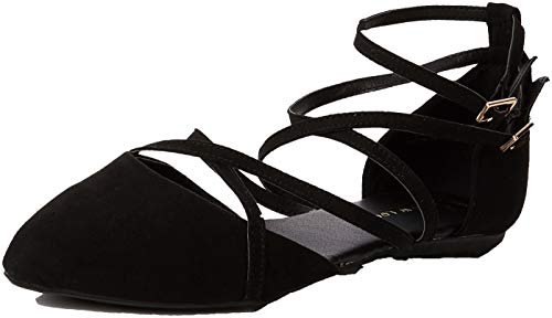 New Look Women's 5901088 Ankle Strap Ballet Flats
