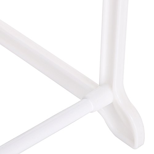 Homdox Metall Schuhregal Schuhschrank mit 4 Ablagen für bis zu 20 Paar Schuhe, ca L92 x W17 x H47cm (4 Schichten, Weiss) - 7