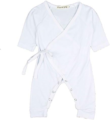 LYhoneys Baby Rompers Kids Girls Boys Organic Angel Wing Bodysuit Onesie Romper Baby Coming Home Gift (100(12-18Months), White)