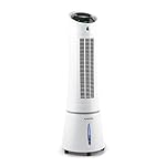 Klarstein Skyscraper Ice Ventilateur 4-en-1 (refroidisseur, humidificateur, filtre à air, 3 niveaux de vitesse, consommation faible, télécommande) - blanc