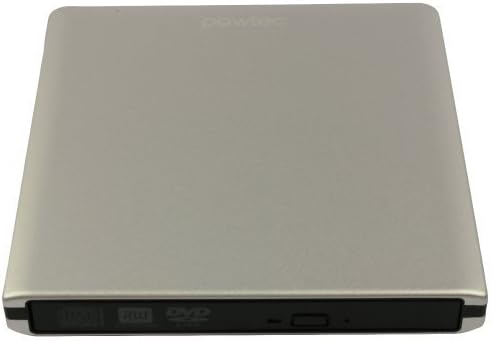 Pawtec External USB 3.0 Aluminum 8X DVD-RW Writer Optical Drive For Apple Macbook iMac Mac Mini & PC (Silver)