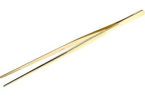 COCKTAIL7 Cocktail Pinza 30cm pinzette per alimenti in acciaio inox Colore Oro Pinze per guarnire la cucina dello chef con punte seghettate di precisione dressaggio per cucinare