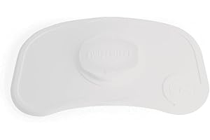 Twistshake Click-Mat Mini 31 x 17 cm Tovaglietta pappa antiscivolo per la maggior parte dei vassoi per seggioloni, Tovaglietta con grado di aspirazione forte, Senza BPA, 6+ mesi, Bianco D2C