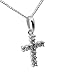 Sterling Silver and Sparkling zirconium Cross necklace for baby. Ideal to celebrate a Birth, Baptism or Christening.