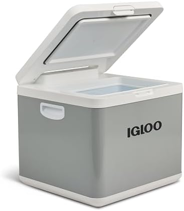 Igloo IH45 frigo portatile ibrido a compressore 45L – 12V & 230V, frigorifero elettrico per auto, campeggio, camper e barca – mini frigo ibrido con alta efficienza & funzionamento silenzioso