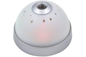 Cisixin Digital LCD Snooze Projection Alarm Clock Colourful LED Change Star Starry Sky Night Light Projector Magic Bedside Table Clock for Kids(7×9.6cm)