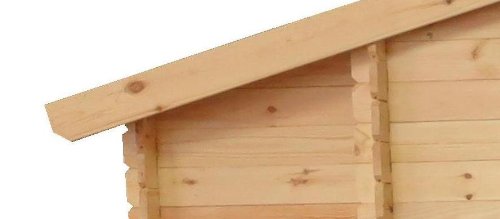 Gartenhaus Graz – 2,56 x 2,00 Meter aus 19mm Blockbohlen mit extra Lagerraum - 6