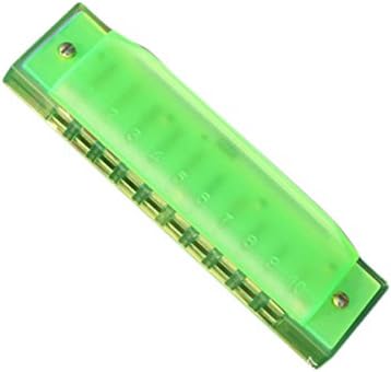 Colorful Harmonica Kids Musical Instruments Plastic Clearly Translucent Box Package